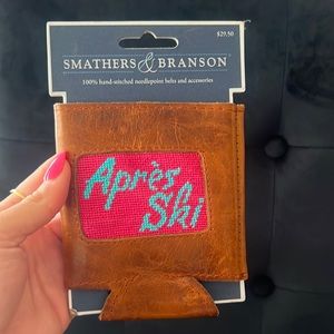 NEW Needlepoint Drink Koozie “Après Ski”